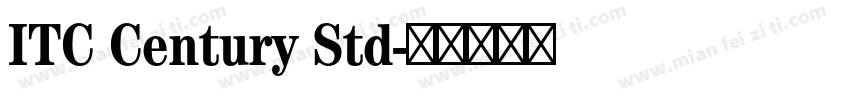 ITC Century Std字体转换